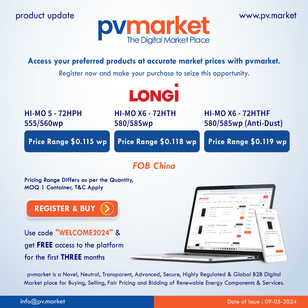 Access your preferred products at accurate market prices with pv.market